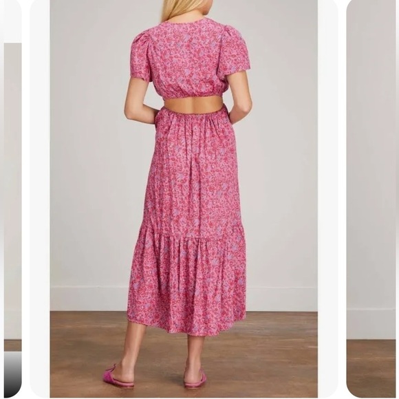 NWT XIRENA Gabrielle Dress in Pink Flora 💗 Large - Picture 8 of 14